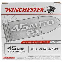 Winchester USA .45ACP 230 Grain Full Metal Jacket 200 Round Value Pack