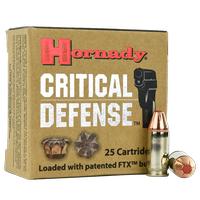 Hornady Critical Defense 9MM 115 Grain FTX 25 Round Box