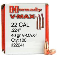 Hornady 22 Cal Bullet .224 40GR V-MAX