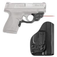 Crimson Trace Red Laserguard for S&W Shield with Blade-Tech IWB Holster