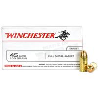 Winchester White Box .45acp 230 Grain Full Metal Jacket 100 Round Value Pack