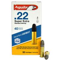 Aguila .22LR Super Extra Standard Velocity 40 Grain 50 Rounds
