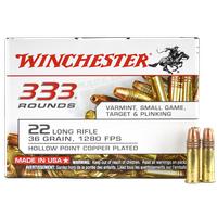 Winchester 22LR 36 Grain Hollow Point 333 Rounds