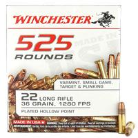 Winchester 22LR 36 Grain Hollow Point 525 Rounds