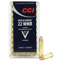 CCI .22 WMR Maxi-Mag TMJ 40 Grain 50 Rounds