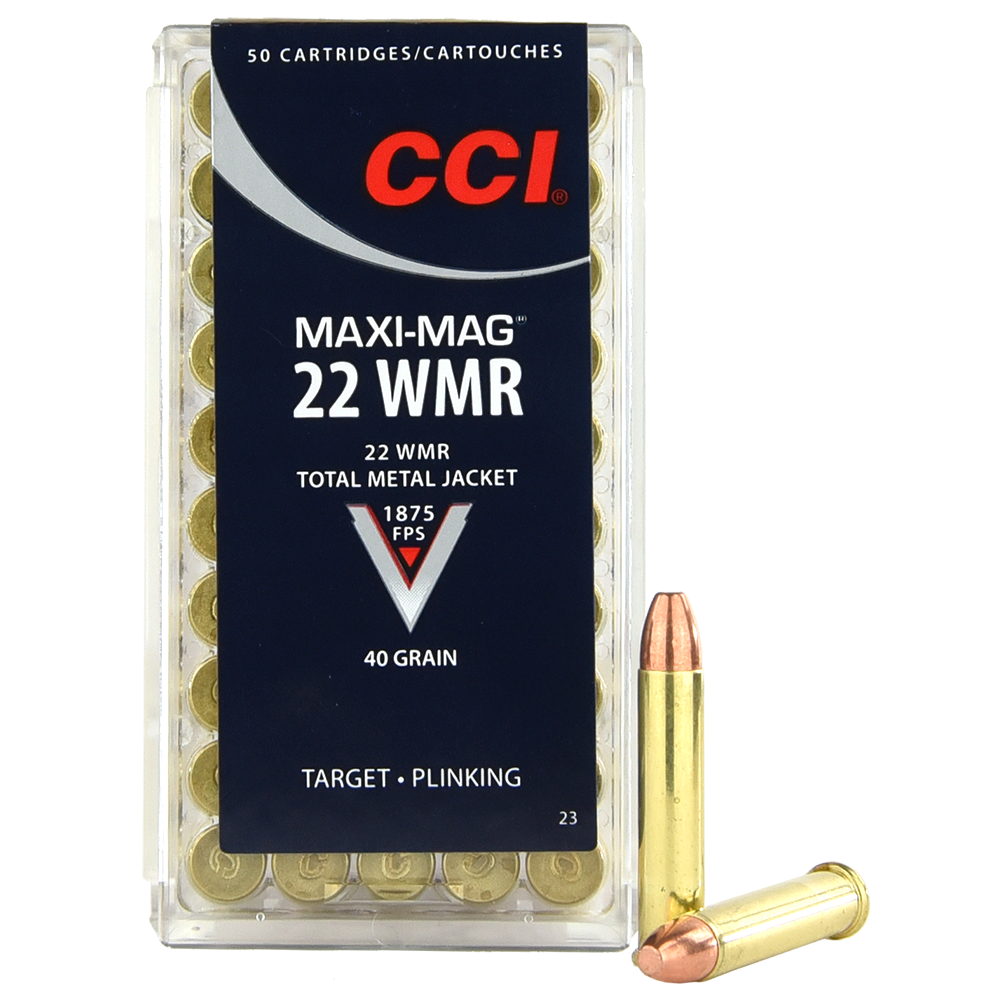 CCI .22 WMR Maxi-Mag 40 Grain Hollow Point 50 Rounds