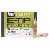 270 Caliber 130gr E-Tip® Lead Free™ Bullet (50ct)