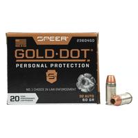 Speer Gold Dot .32 ACP 60 Grain Hollow Point, 20 Rounds