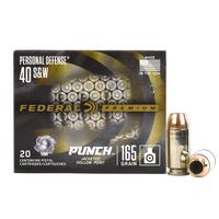 Federal Punch .40S&W 165 Grain JHP, 20 Rounds