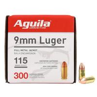 Aguila 9MM 115 Grain FMJ, 300 Rounds