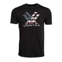 Vortex Stars And Stripes T-Shirt, Black