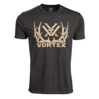 Vortex Full Tine T-Shirt, Charcoal Heather