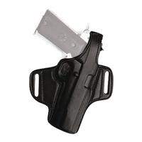 Tagua Leather-Thumb Release Belt Holster - Black