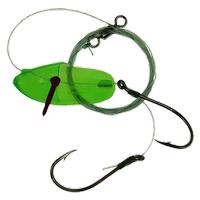 Krippled USA Anchovy Barbed Tandem, Green