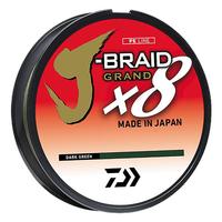 Daiwa J-Braid X8 Grand Braided Line Dark Green, 300 Yards
