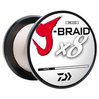 Daiwa J-Braid X8 Braided Line, White 3000 Yards