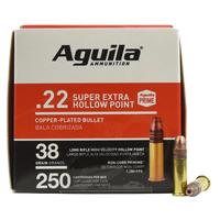 Aguila .22LR Super Extra HP 38 Grain, 250 Rounds