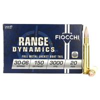 Fiocchi Range Dynamics 30-06 Spfld 150 Grain, 20 Round