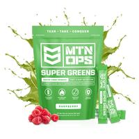 MTN OPS Super Greens - Organic Super Foods Powder, 30 Pack