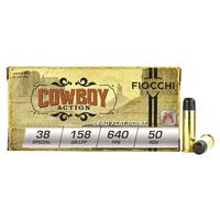 Fiocchi Cowboy Action 38Spl 158 Grain LFP 50 Rounds