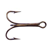 Mustad Bronze Treble Hook, 25 Pack