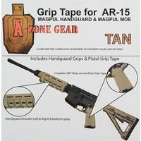 A-Zone Gear AR-15 Grip Tape Kit (Item #AZG-MP-AR-TAN)