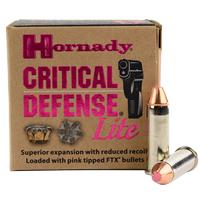 Hornady Critical Defense Lite .38Special 90 Grain FTX 25 Round Box